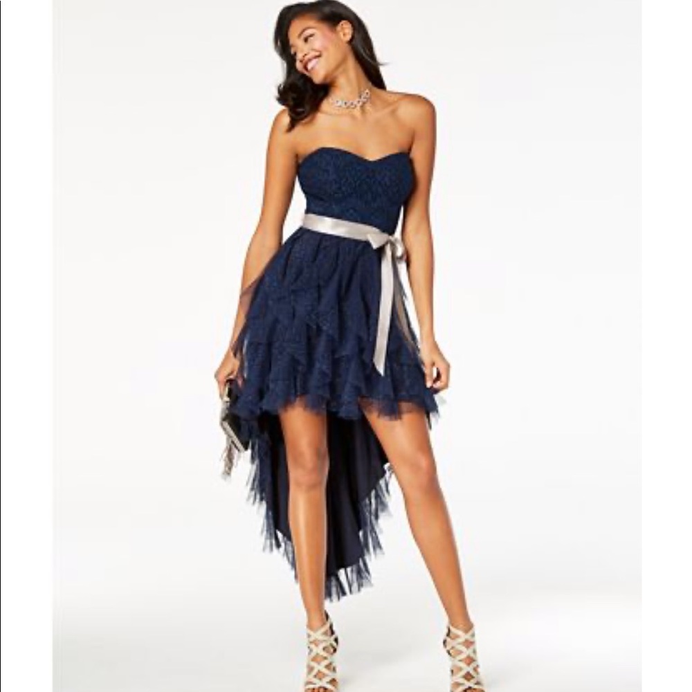 Juniors Glitters  high low tulle  formal dress